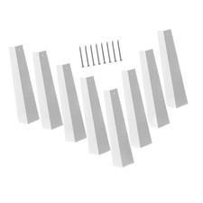 Clous d'angle de revêtement en aluminium inclus, couvercles plats de coins