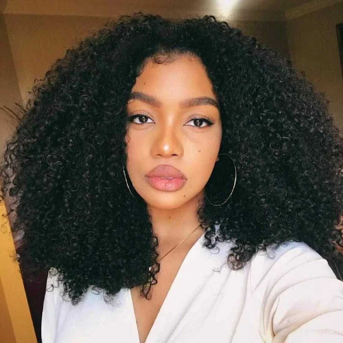 Brazilian Afro Kinky Curly 3 Bundles of Human Hair Extensions Virgin Hair Weaves
