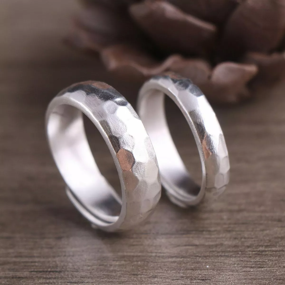 Pure silver deals wedding band