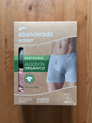 Abanderado Men's Boxer Briefs | 2 Pair ESP: Med, US: Small | Green, Pink | NIB
