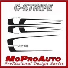 2012 Dodge Charger C-STRIPE Scallop Side Decals Graphics - Pro Grade 3M Vinyl