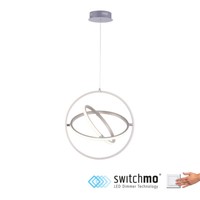 Led Pendellampe Dimmbar 4-Stufen Dimmer Silber Lichtfarbe Warmweiß Verstellbar