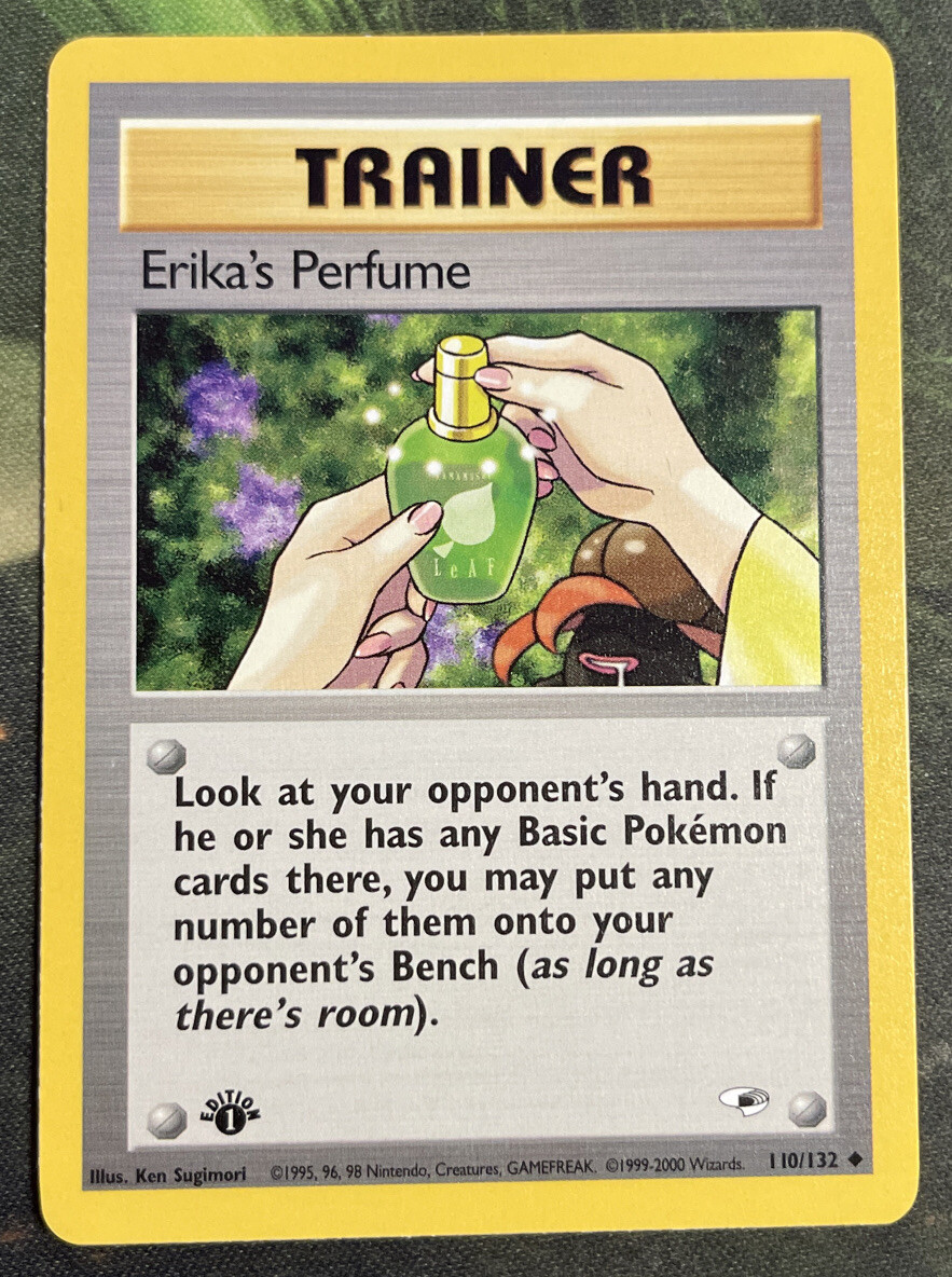 1st Edition Erika’s Perfume 110/132 - Gym Heroes - Near Mint