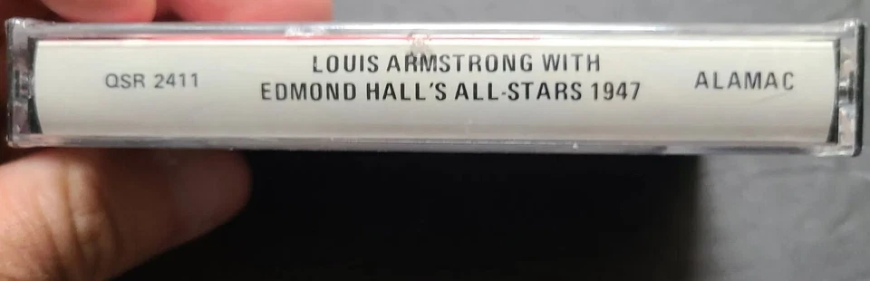 NEW Louis Armstrong - With Edmond Hall's All Stars 1947 Cassette Tape QSR 2411 - Image 4 of 4