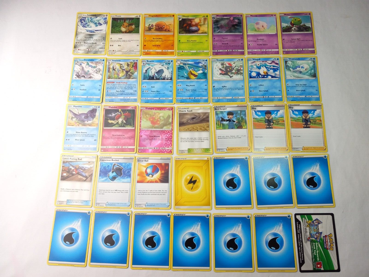 Pokemon Mixed Trading Card Lot of 35 Cards Includes Digital