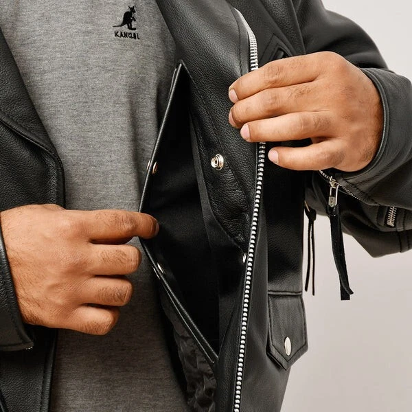 Men' Genuine Leather Jacket Lambskin - Image 3 of 4