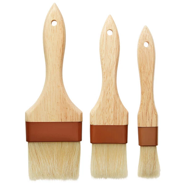 Choice 3-Piece Boar Bristle Pastry / Basting Brush Set with Wood Handles
Opens in a new window or ta