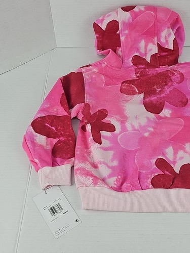 Nike Girls Sci-Dye club Pullover Hoodie Playful Pink Sz 4 Little Girl/Toddler - Picture 8 of 12