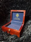 2009 ULTRA HIGH RELIEF DOUBLE EAGLE $20 GOLD COA MAHOGANY WOOD BOX OGP NO COIN