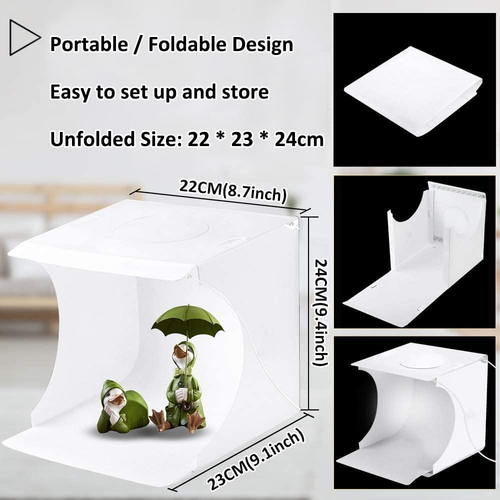 Mini Photo Studio Light Box,Photo Shooting Tent Kit,Portable Folding Pho - Picture 5 of 12