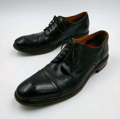 COLE HAAN Men's Black Leather Dress 