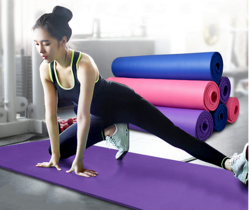 lululemon yoga mat on carpet