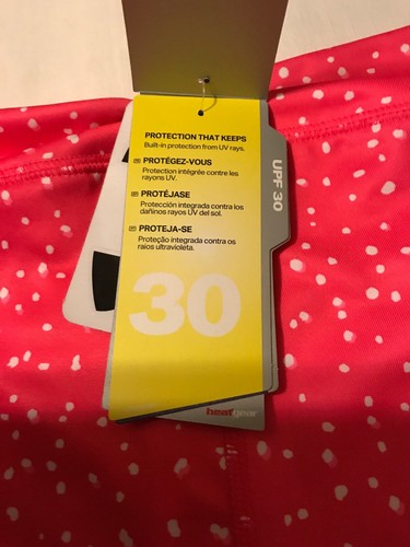 Girls Under Armour HeatGear UPF30 Leggings Long Pants Hot Pink XLG NWT - Picture 5 of 8