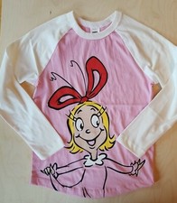 NWT HANNA ANDERSSON GRINCH CINDY LOU WHO TEE SUEDED JERSEY L/S SHIRT 100 4