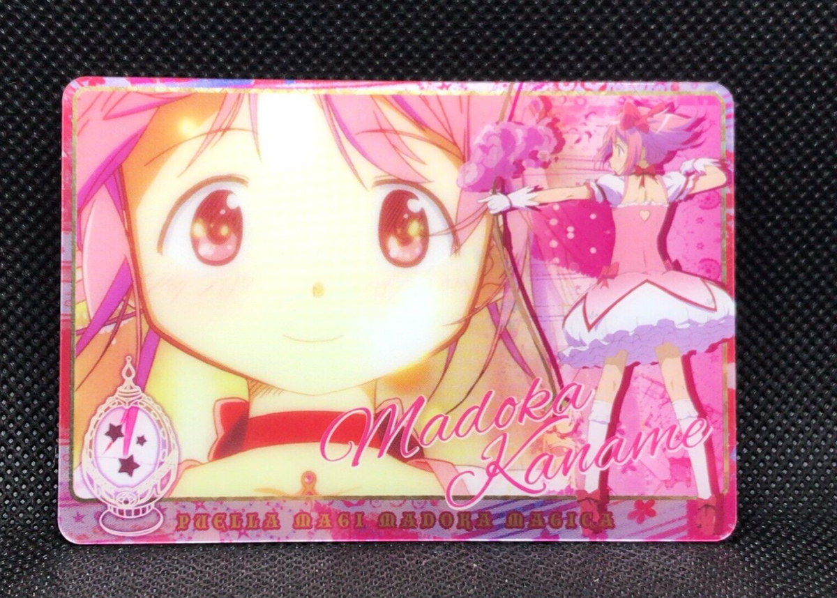 MADOKA MAGICA Puella magi Madoka Kaname Wafer card 01 Bandai Japan