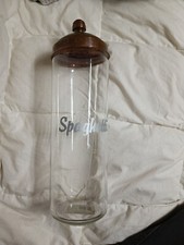 porta spaghetti. Contenitore in vetro con tappo in rame, vintage porta pasta