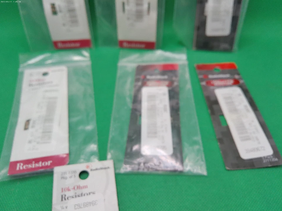 Radio Shack Resistors carbon film 15 Ohm 10 Megohm 2.2k 220 10k vintage lot NOS - Image 3 of 4