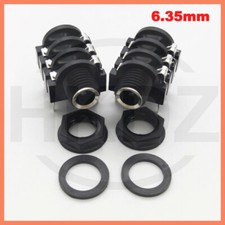 6.35mm 1/4" Audio Jack Socket Mono PCB Chassis Mount Audio Connector Sockets