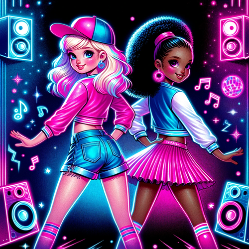 10x Einladungskarten Hip Hop Set "Hip-Hop Night" Mädchen Kindergeburtstag - Bild 11 von 11