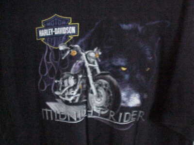 T-shirt Harley Davidson Rockford IL Noir - Taille XXL Homme - Coton - Occasion Bon état