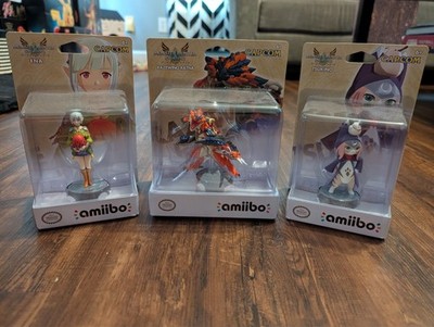 MONSTER HUNTER STORIES 2 AMIIBO US SET (ENA RAZEWING RATHA TSUKINO) Brand New