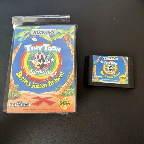 Tiny Toon Adventures: Buster's Hidden Treasure (Sega Genesis, 1993) No Manual