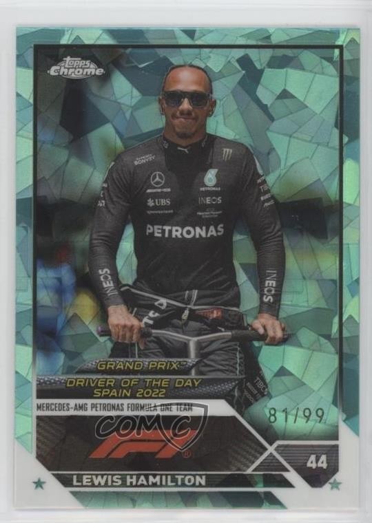 2023 Topps Chrome Sapphire Formula 1 Aqua 81/99 Lewis Hamilton #171 1k2m