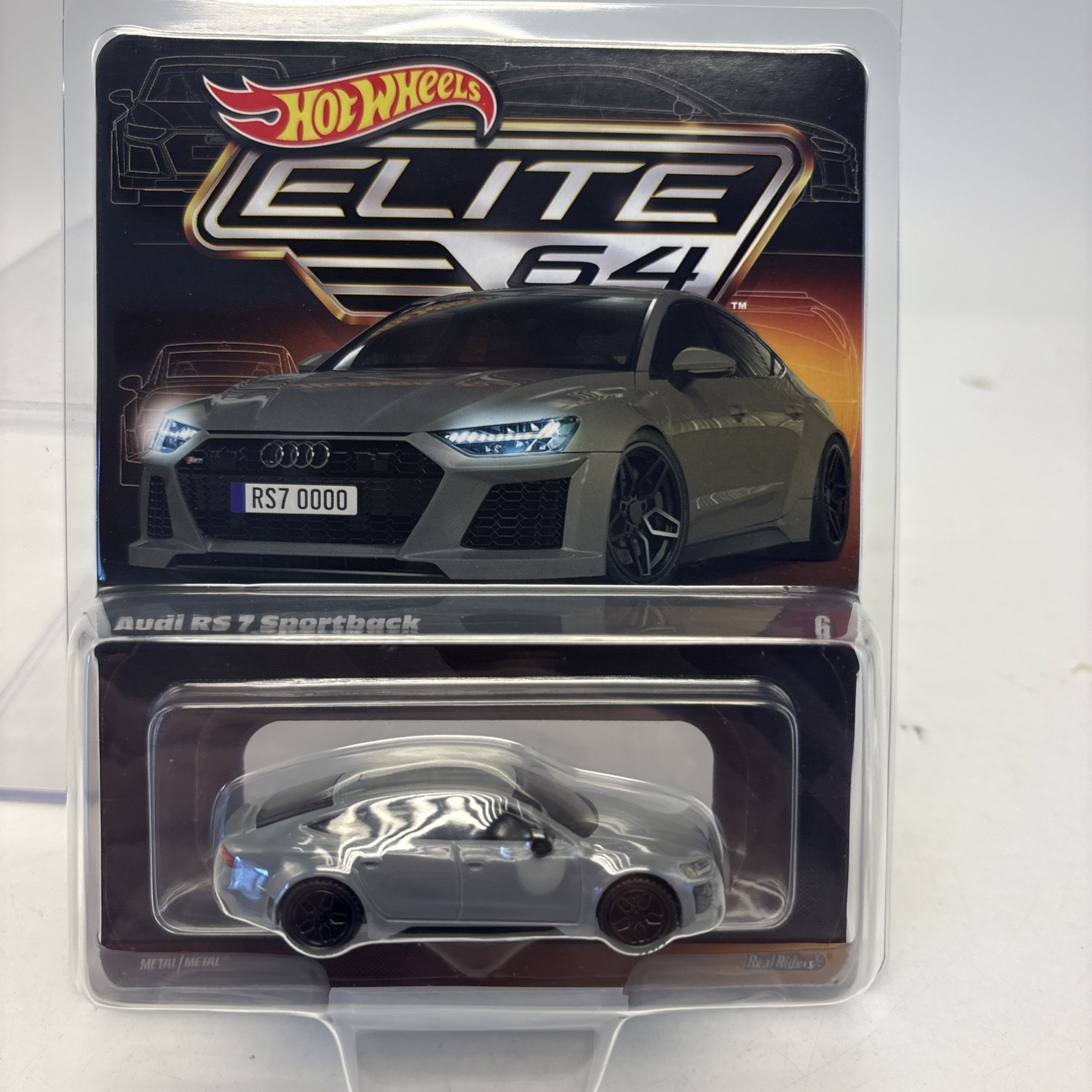 2024 Hot Wheels Elite 64 Series - ‘21 Audi RS 7 Sportback - Real Riders 1/64