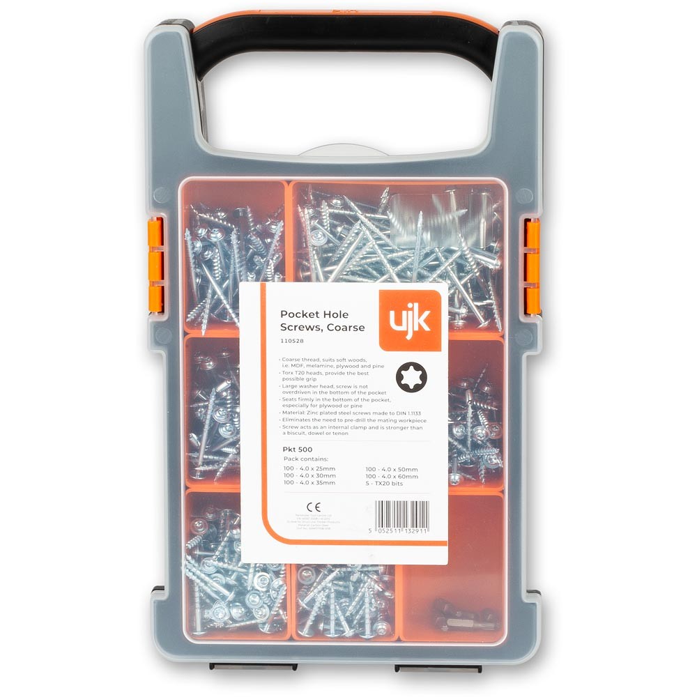 UJK Pocket Hole Screws - Pack of 500