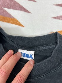 Vintage Sega Dreamcast T Shirt Size Lareg Black 90s Black Faded