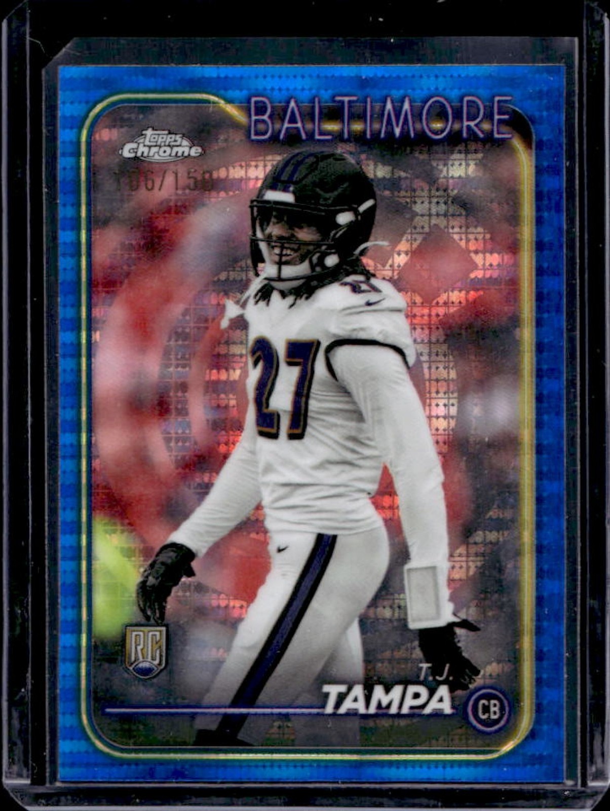 TJ Tampa Topps Chrome #255 Blue Sonar