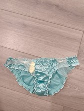 BNWT Vintage La Senza Little Luxuries Blue Satin Unwrap Me