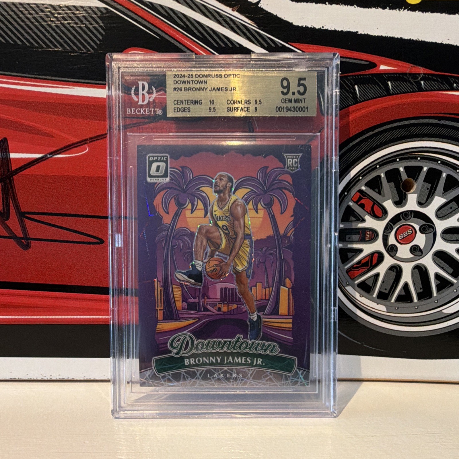 Panini Donruss Optic 2024-25 Bronny James Jr. Downtown Rookie #26 BGS 9.5