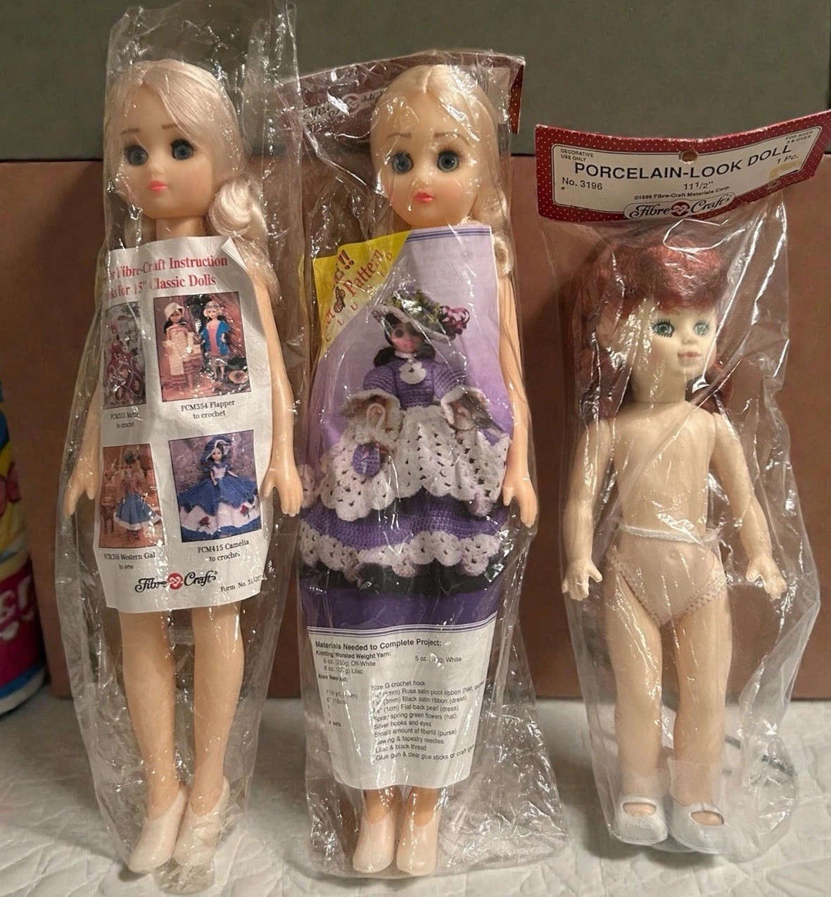 15" Blonde Hair Blue Eyes, Porcelain Look Doll 11.5&rdquo;