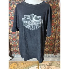 Vintage 1998 Harley Davidson Aspen Valley Graphic T Shirt XL Motorcycle
