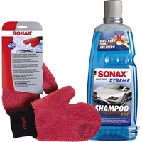 Sonax Xtreme Shampoo 2 IN 1+ Microfaser Waschhandschuh Pflege Reinigung Shampoo