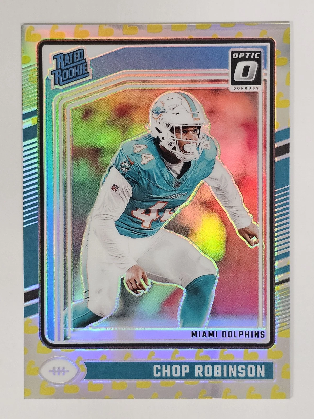 2024 Donruss Optic #219 Chop Robinson Prizm Flex Holo 110/149 Rated Rookie RC