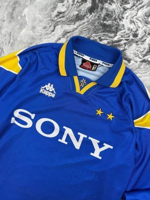 Vintage Juventus 1995 1996 Away Shirt Long Sleeve Jersey Men Size