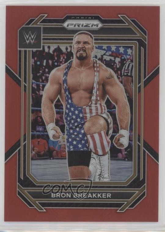 2023 Panini Prizm WWE Red Prizm /299 Bron Breakker #161