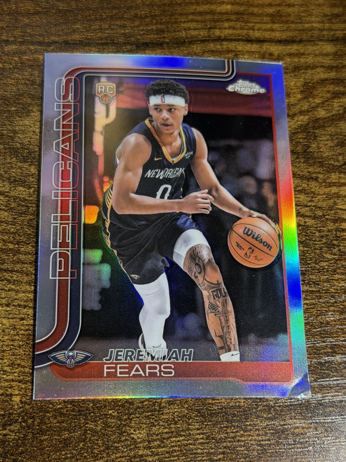 JEREMIAH FEARS 2025-26 Topps Chrome #257 Rookie Silver Refractor