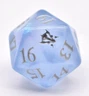 Dragons of Tarkir Spindown Die (Sparkle Blue/Silve) MtG Magic the Gathering Dice
