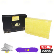 1 X Fluffy Luffa Body Scrub Soap 80  g Natural Exfoliating Loofah Bar