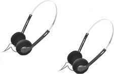 2Pcs Retro Over-Ear Headphone,Vintage Feelings Underwire Headphones,Retro