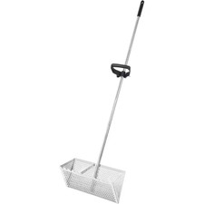 51 In. Stainless Steel Handle Sand Crab Rake with Shark Tooth Sifter and Detacha