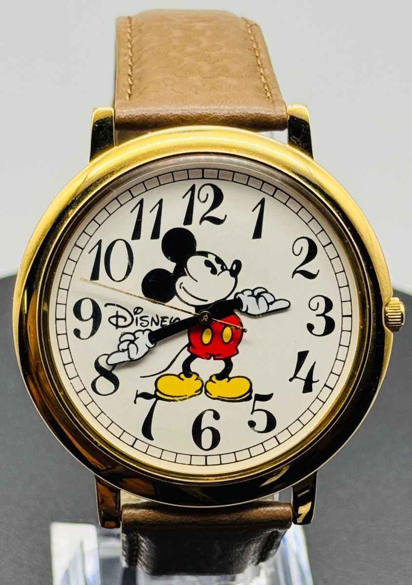 Disney Mickey Mouse Time Works Watch Gold and Silver Tone Needs Battery Mickey Mouse Disney Quartz Watch | Disney Time Works  main image 4