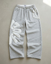 Jogging de Sport Survêtement Homme Streetwear Vintage Old Money Y2K Gris Cadeau