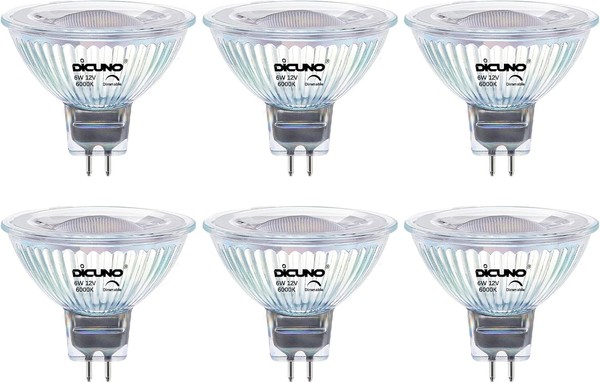 GU5.3 Led Lampe Dimmbar 6W FüR Einbauleuchten, MR16 Spot, 6000K Kaltweiß, 420Lm-image