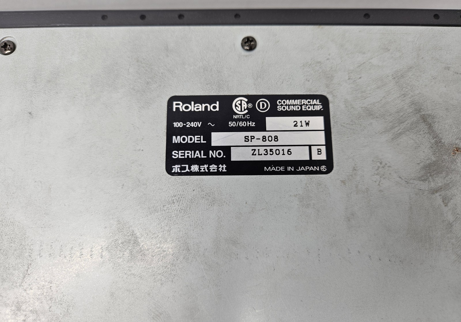 Roland SP-808 Groove Sampling Machine Recorder Groove Sampler Drum Groove Box 