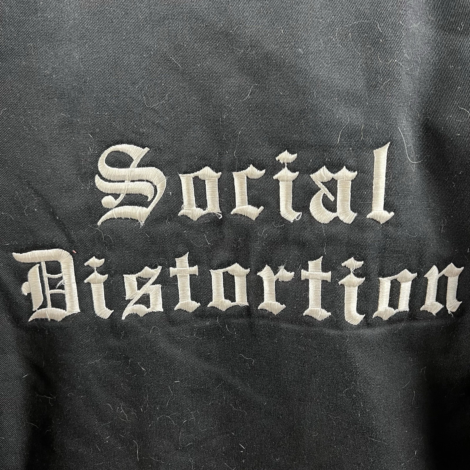Vintage Dickies Social Distortion Jacket Mens XL Black Lined Skully 90s Workwear image 11