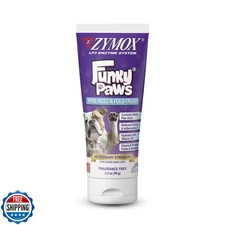 Zymox Funky Paws - Paw, Nose and Fold Cream for Dogs and Cats - V